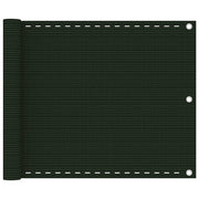 Balkonski zastor tamnozeleni 75 x 300 cm HDPE