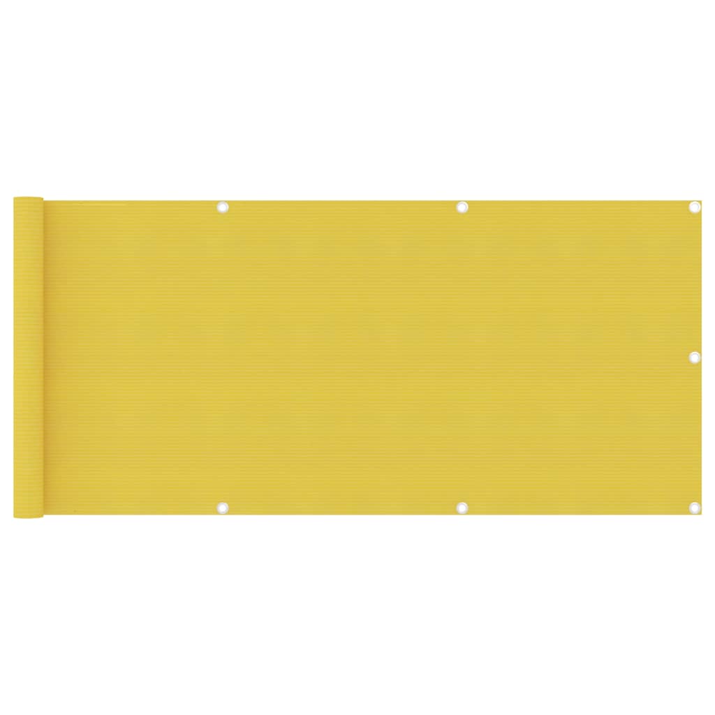 Balkonski zastor žuti 75 x 500 cm HDPE