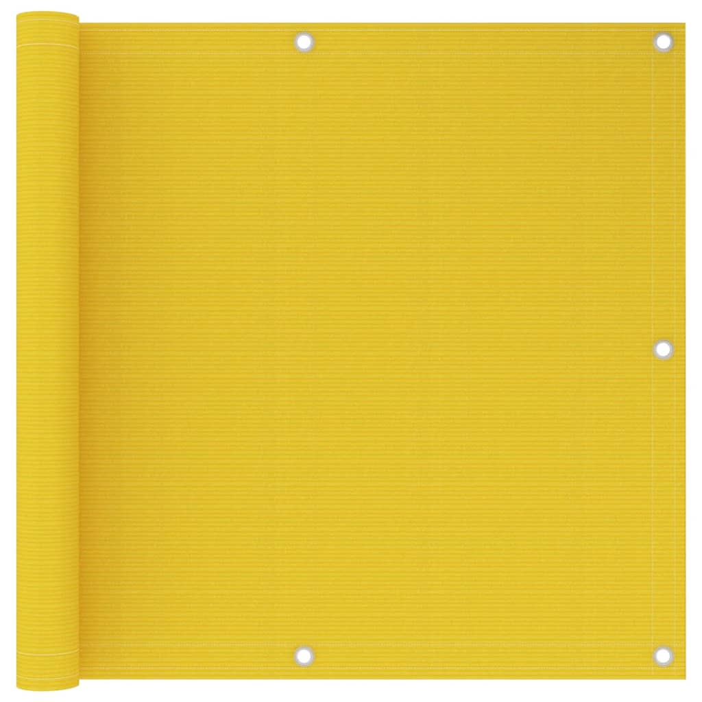 Balkonski zastor žuti 90 x 600 cm HDPE