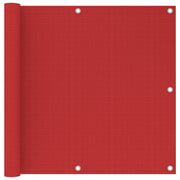 Balkonski zastor crveni 90 x 300 cm HDPE