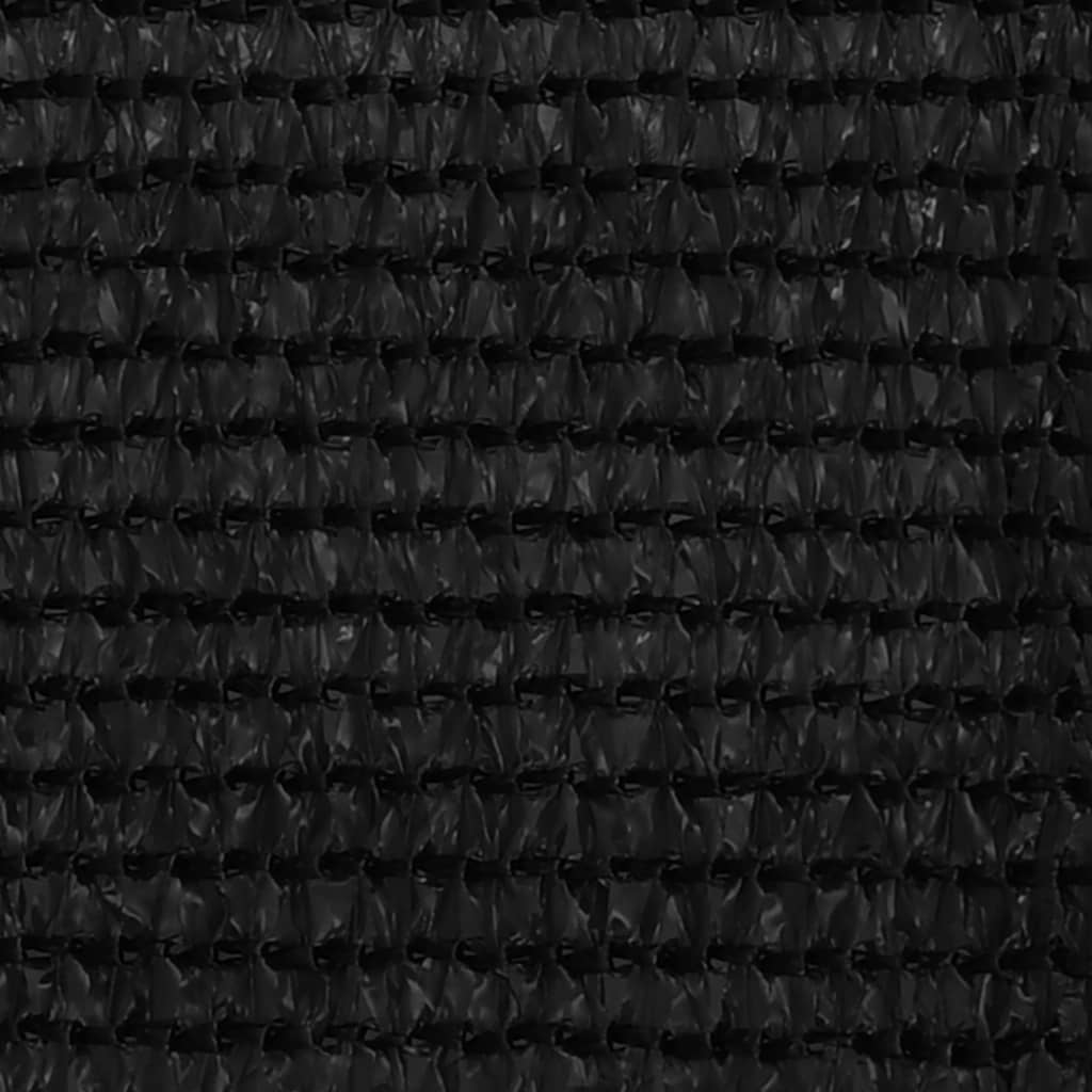 Balkonski zastor crni 120 x 400 cm HDPE