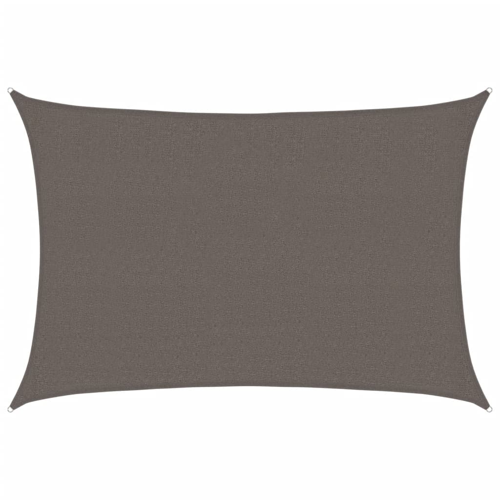 Jedro za zaštitu od sunca 160 g/m² antracit 2,5 x 3,5 m HDPE