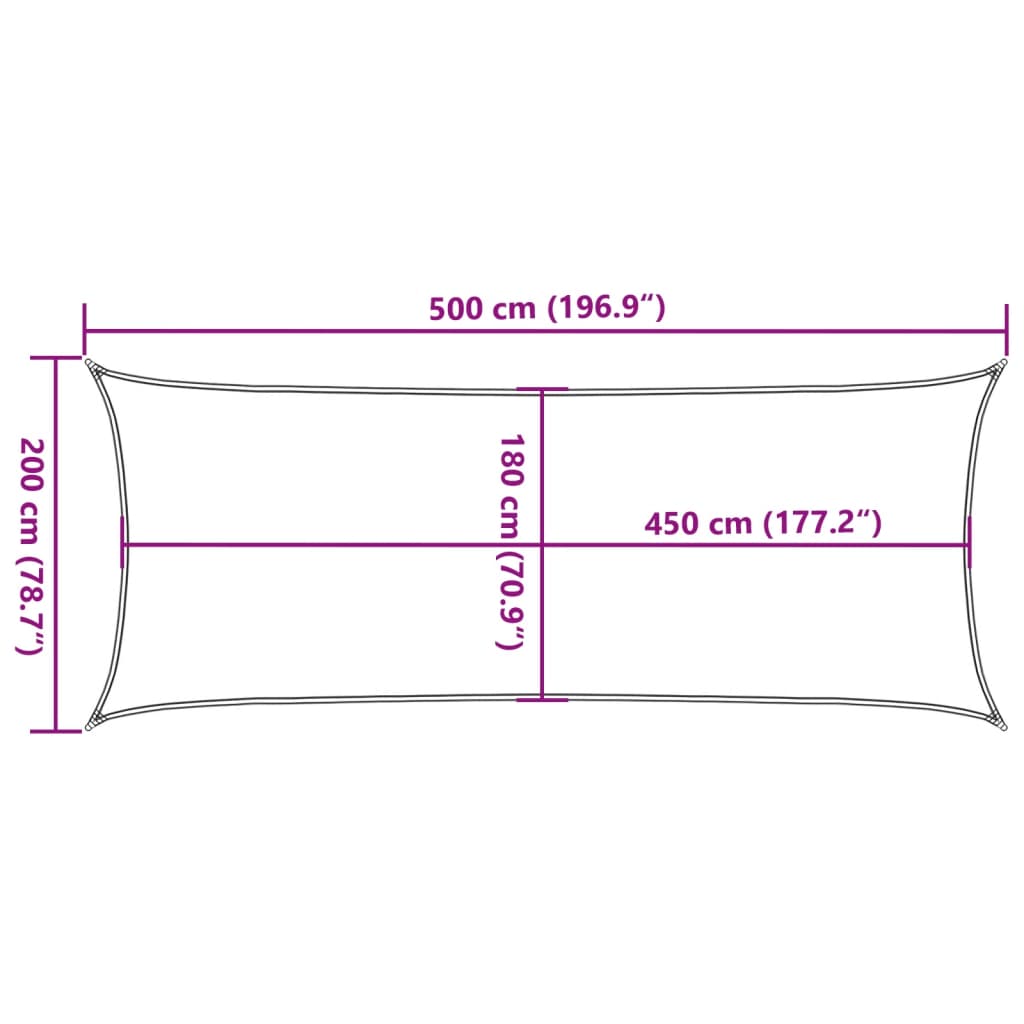 Jedro za zaštitu od sunca 160 g/m² krem 2 x 5 m HDPE