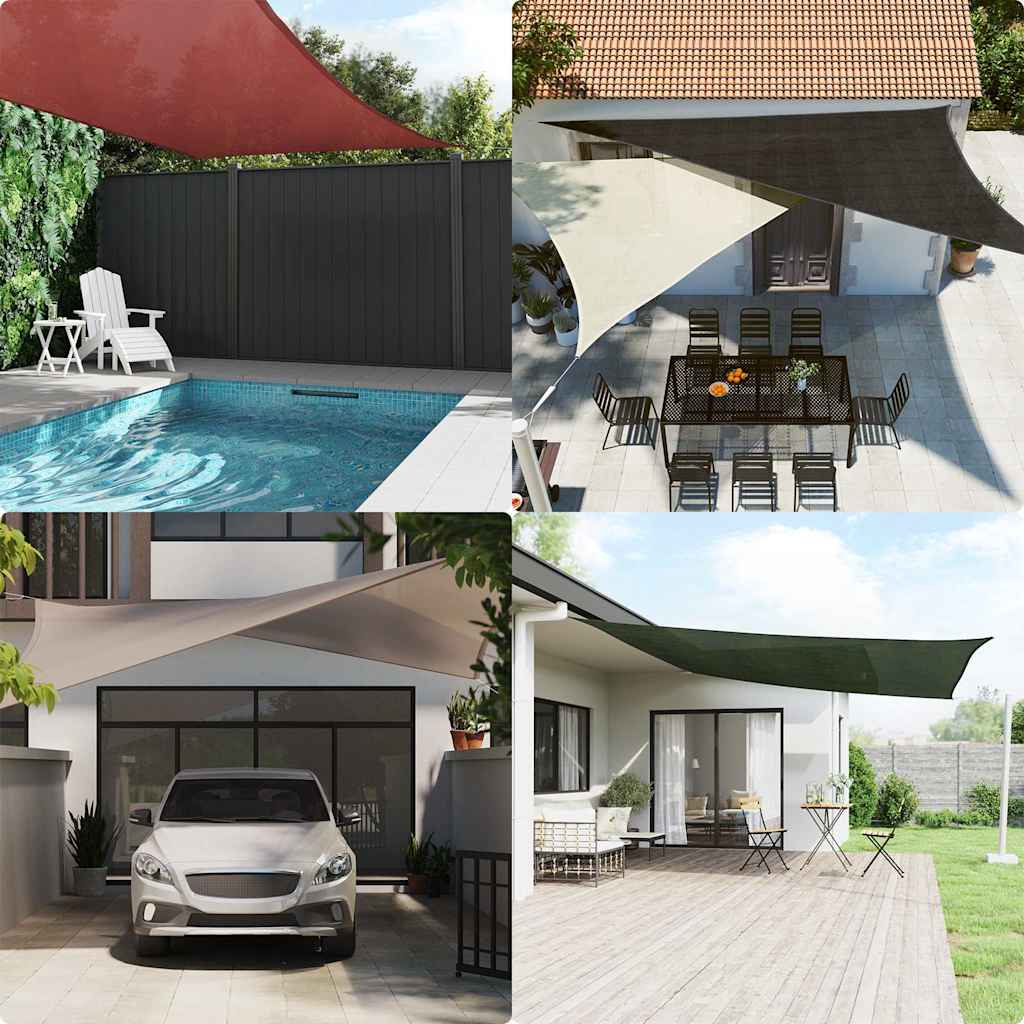 Jedro za zaštitu od sunca 160 g/m² krem 3 x 5 m HDPE