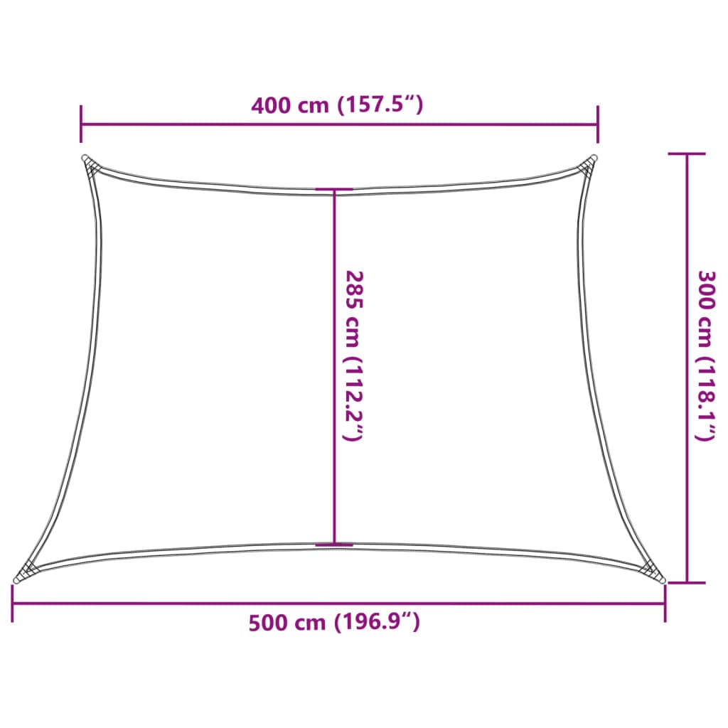 Jedro za zaštitu od sunca 160 g/m² krem 4/5 x 3 m HDPE