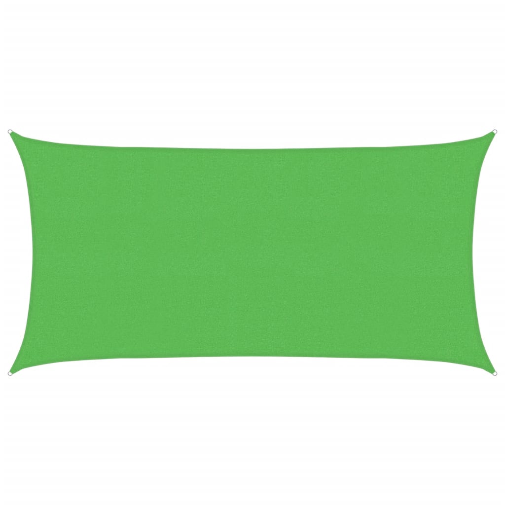 Jedro za zaštitu od sunca 160 g/m² svjetlozeleno 2 x 3,5 m HDPE