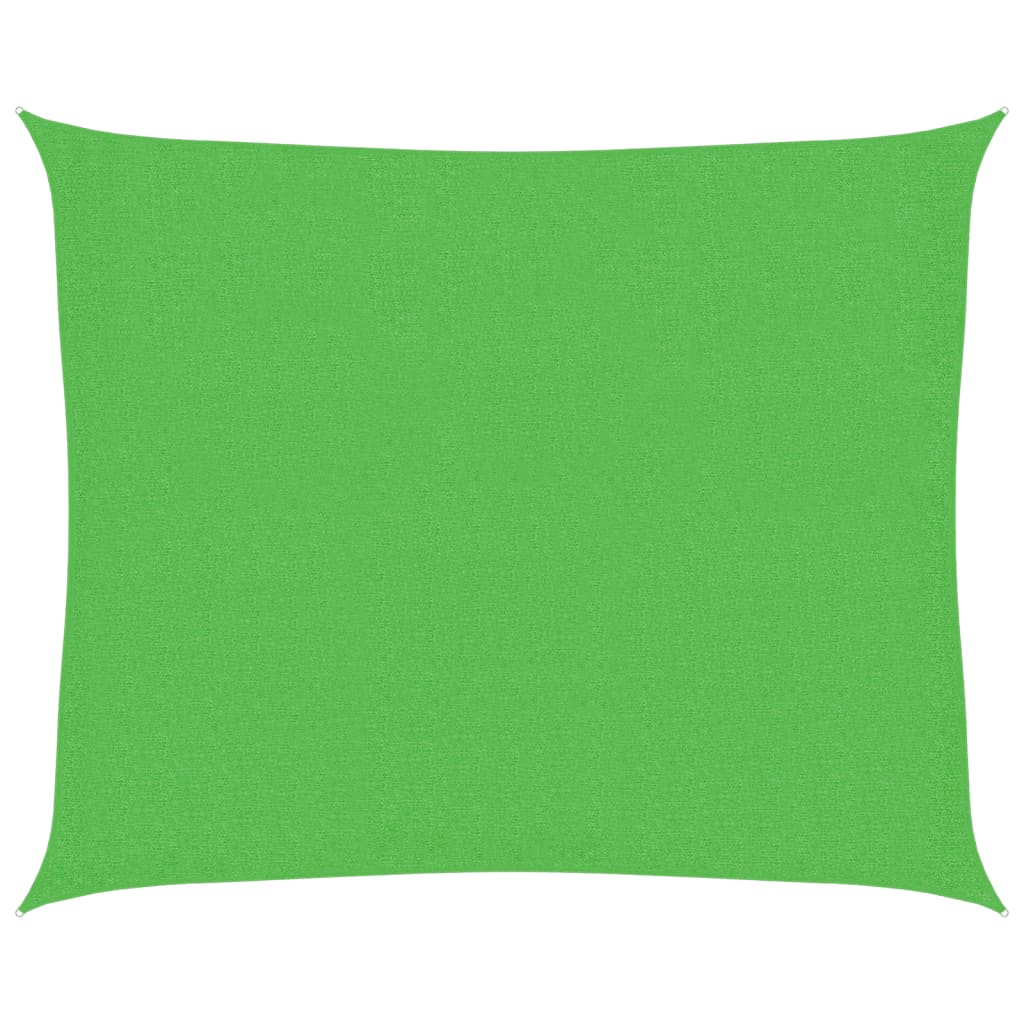 Jedro za zaštitu od sunca 160 g/m² svjetlozeleno 2,5 x 3 m HDPE