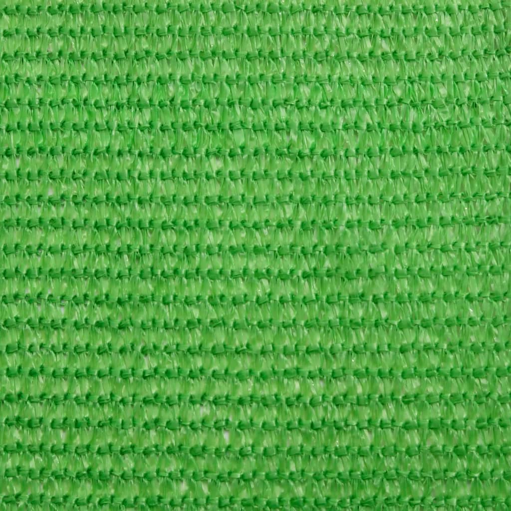 Jedro za zaštitu od sunca 160 g/m² svjetlozeleno 3 x 5 m HDPE