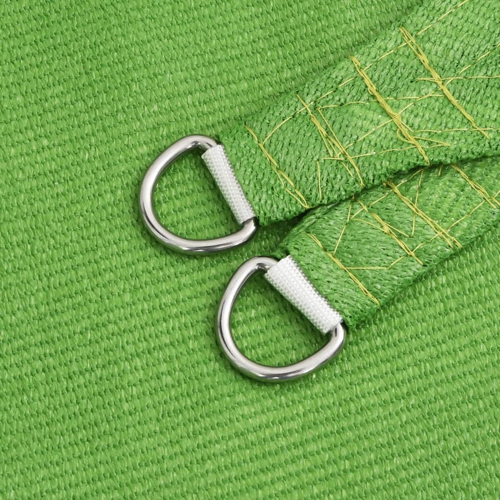 Jedro protiv sunca 160 g/m² svjetlozeleno 3,5x3,5x4,9 m HDPE