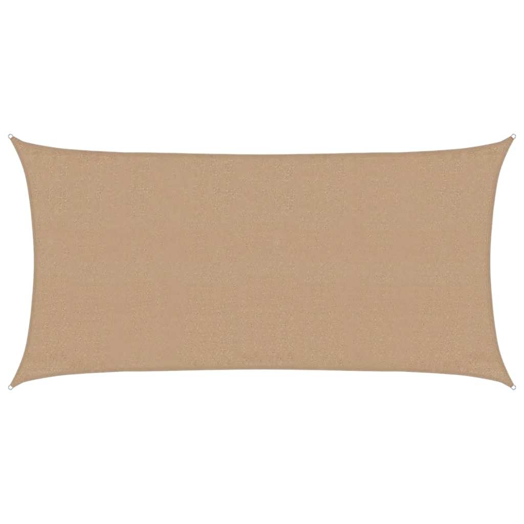Jedro za zaštitu od sunca 160 g/m² smeđesiva 3 x 6 m HDPE