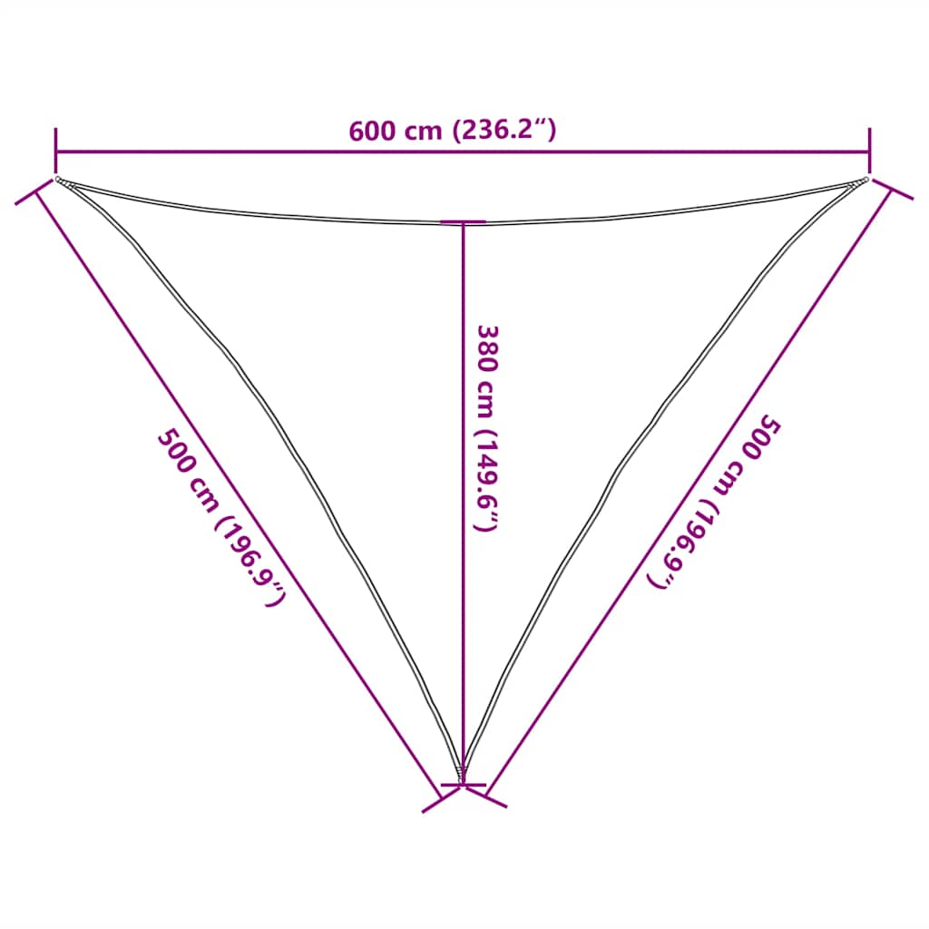 Jedro za zaštitu od sunca 160 g/m² sivosmeđe 5 x 5 x 6 m HDPE