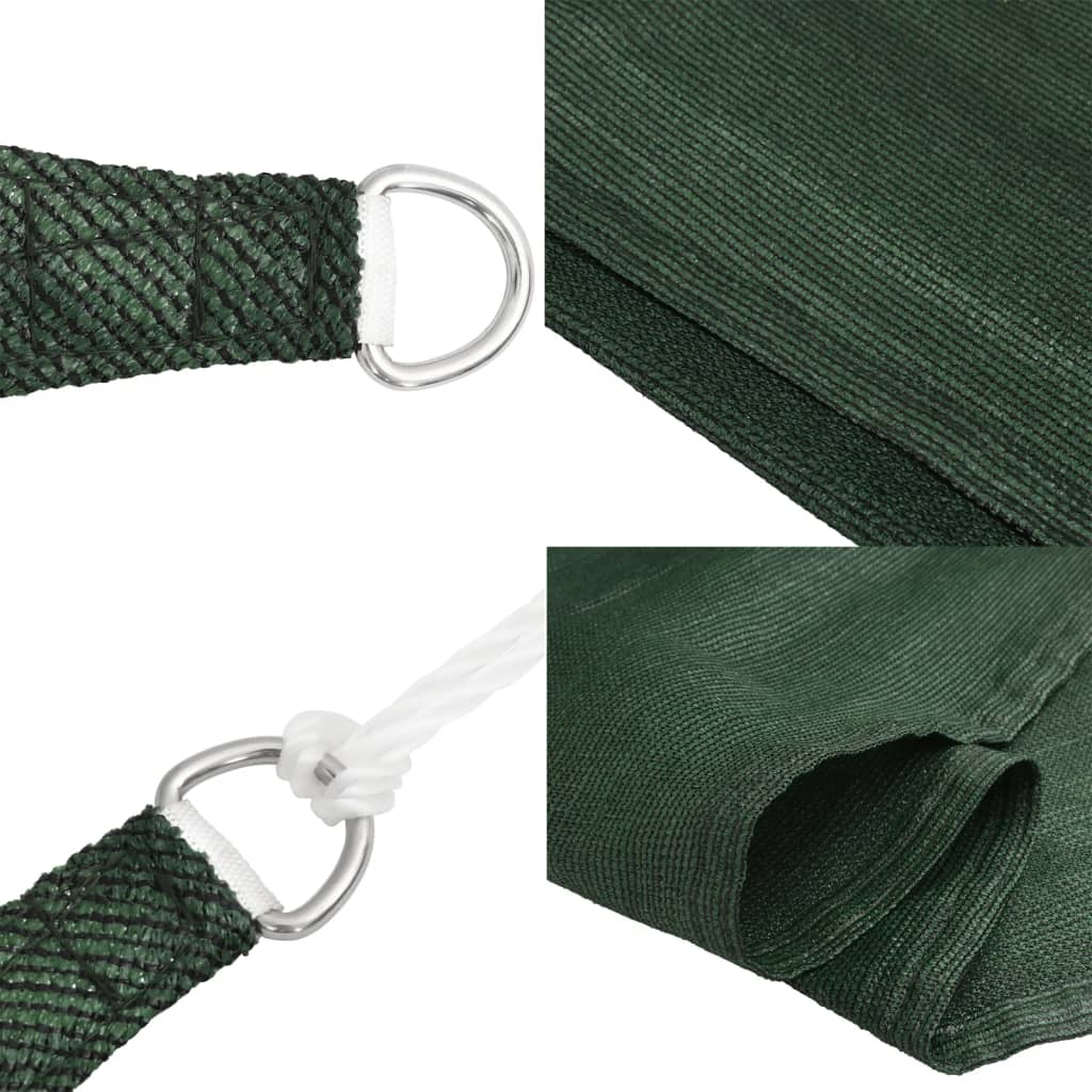 Jedro za zaštitu od sunca 160 g/m² tamnozeleno 2 x 5 m HDPE