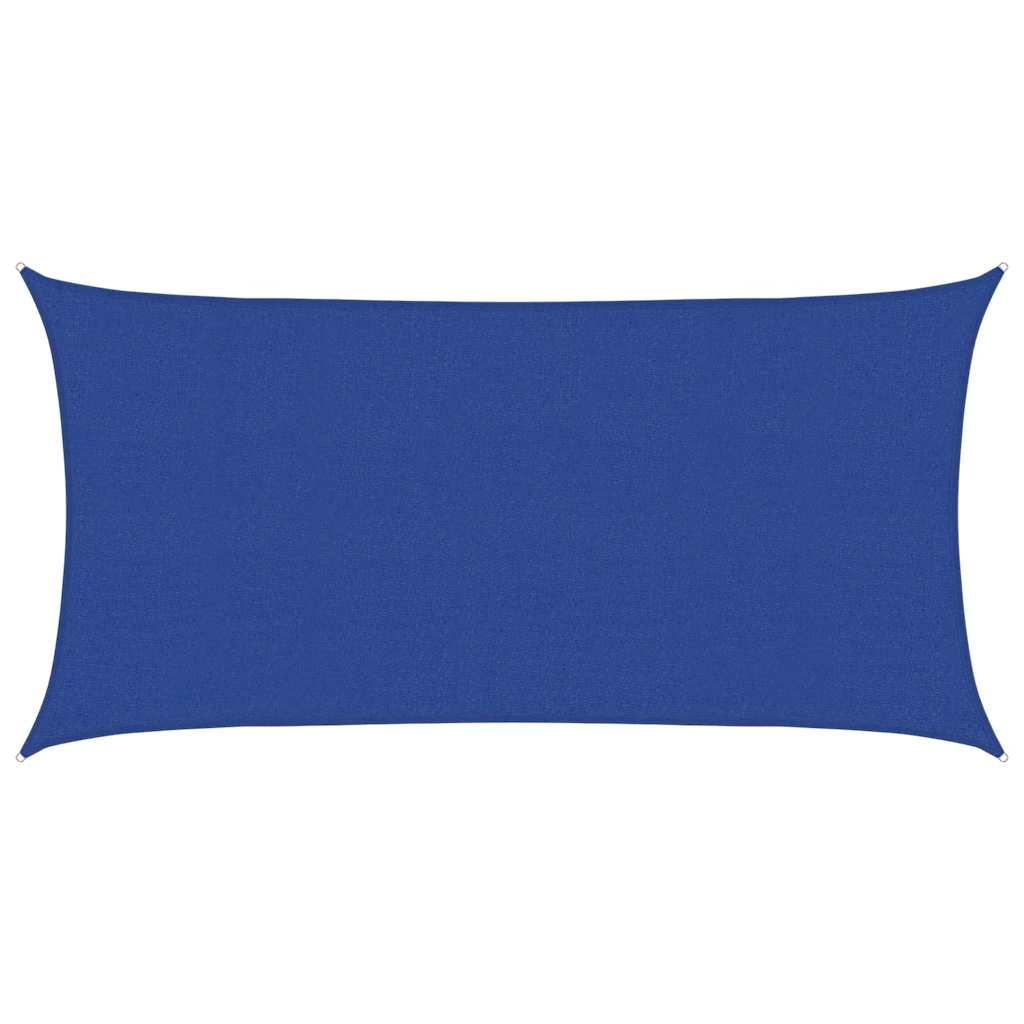 Jedro za zaštitu od sunca 160 g/m² pravokutno plavo 2,5x5m HDPE