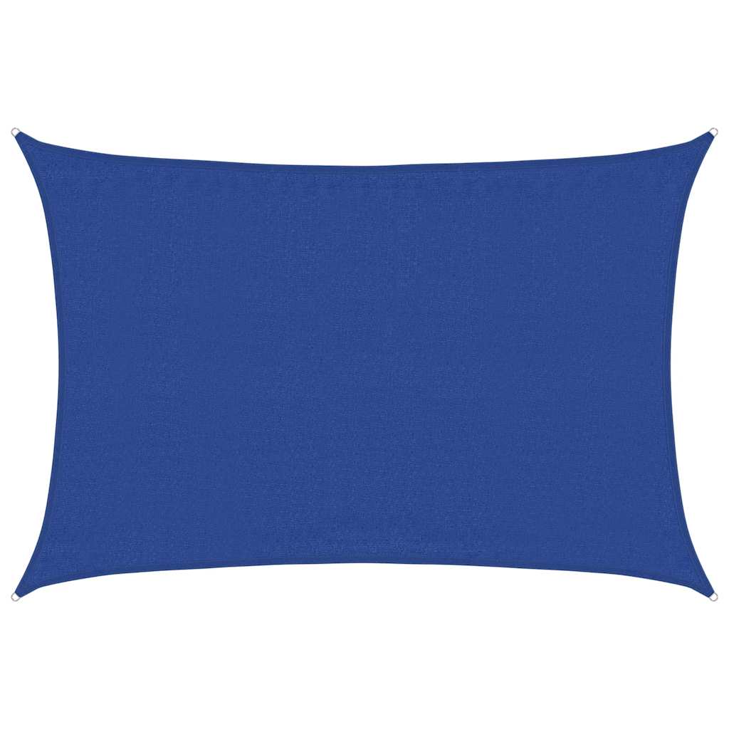 Jedro za zaštitu sunca 160 g/m² pravokutno plavo 3,5x4,5 m HDPE