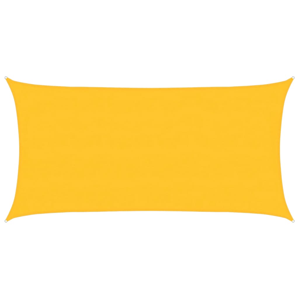 Jedro za zaštitu od sunca 160 g/m² pravokutno žuto 4 x 7 m HDPE