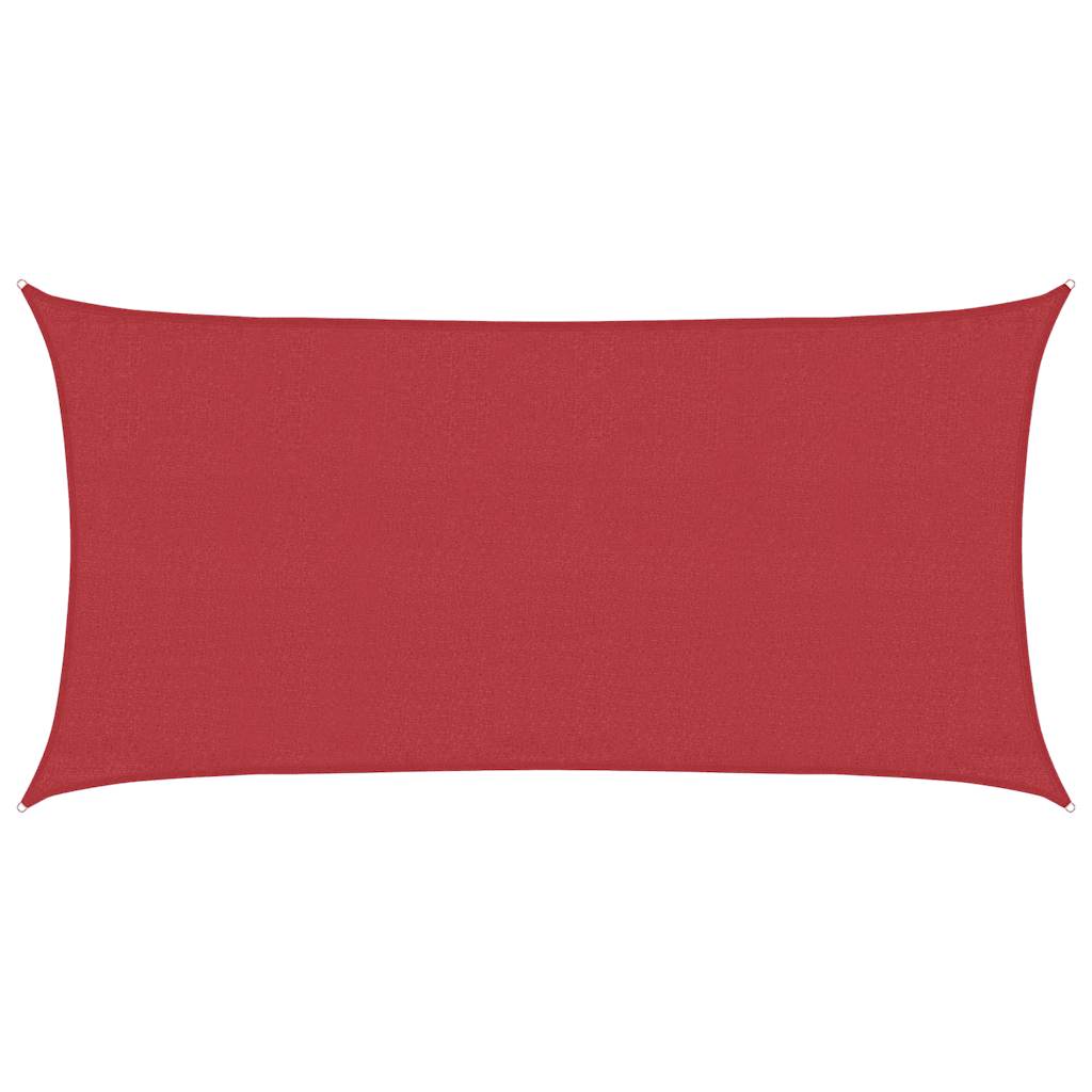 Jedro za zaštitu od sunca 160 g/m² crveno 3 x 6 m HDPE