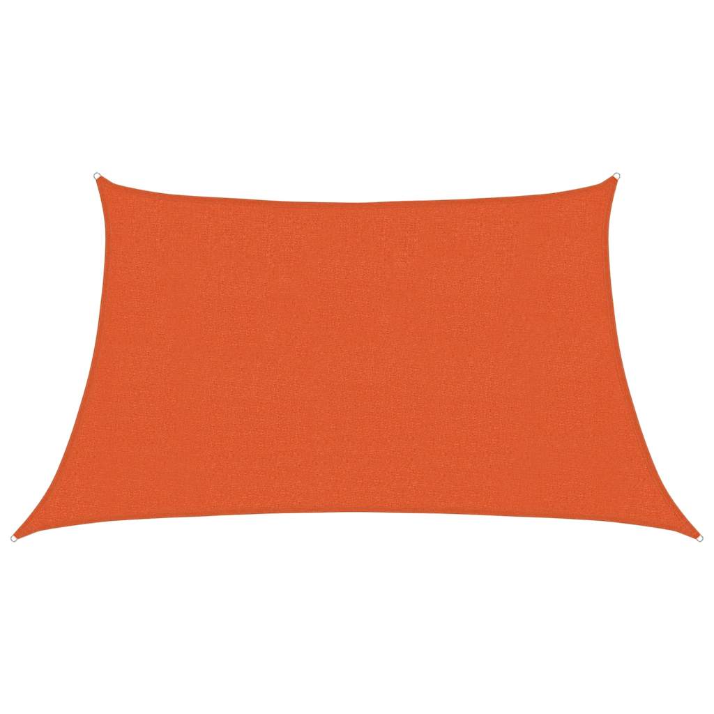 Jedro za zaštitu od sunca 160 g/m² Trapezoidno narančasto 3/4x2 m HDPE