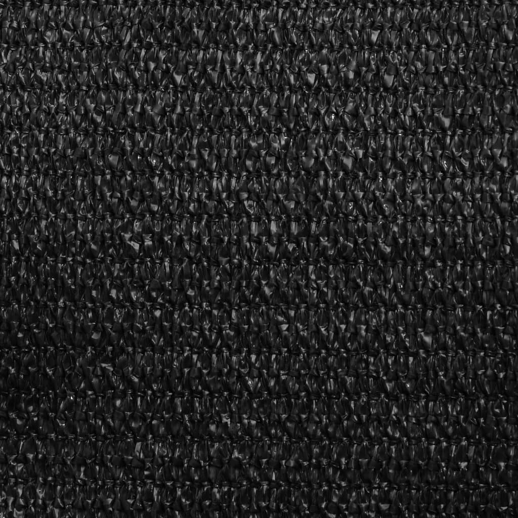 Jedro za zaštitu od sunca 160 g/m² crno 2 x 2 m HDPE