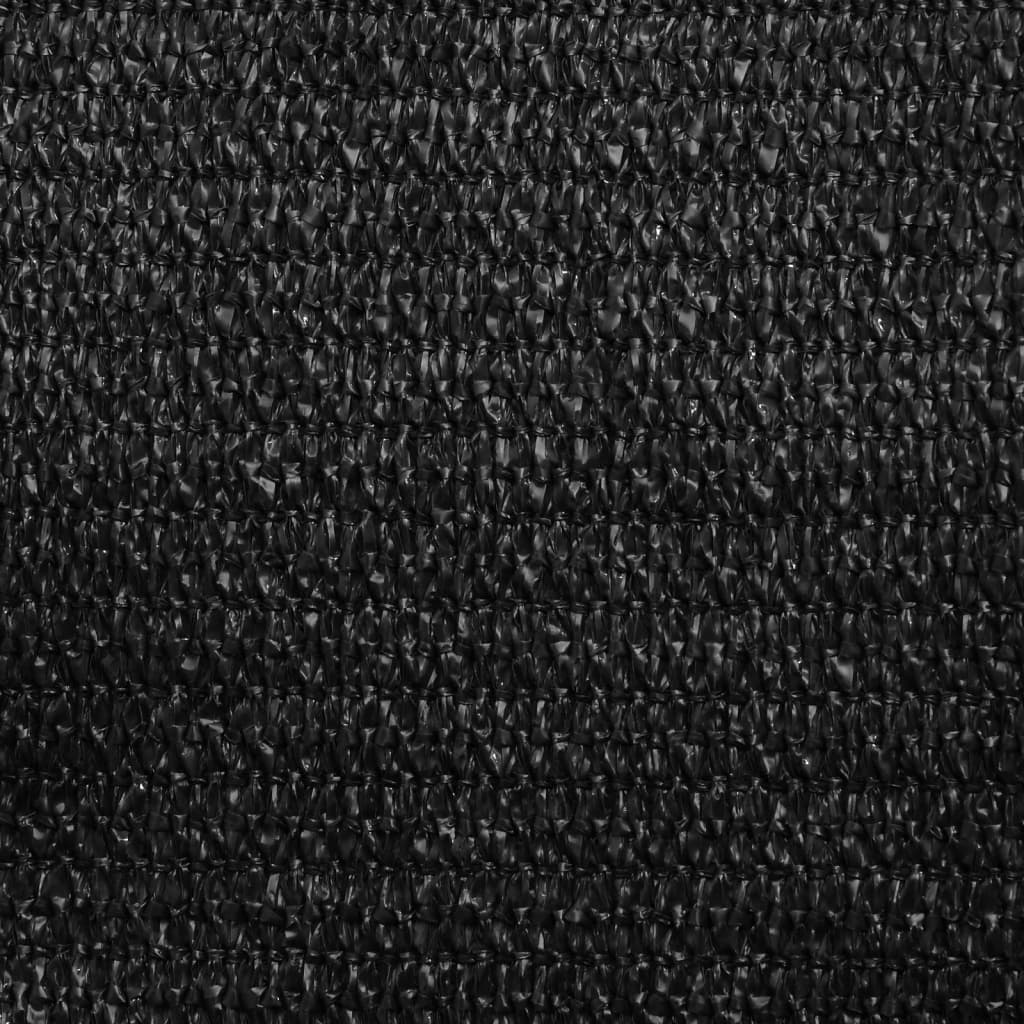 Jedro za zaštitu od sunca 160 g/m² crno 2 x 3,5 m HDPE