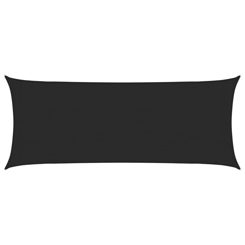 Jedro za zaštitu od sunca 160 g/m² crno 2 x 4,5 m HDPE