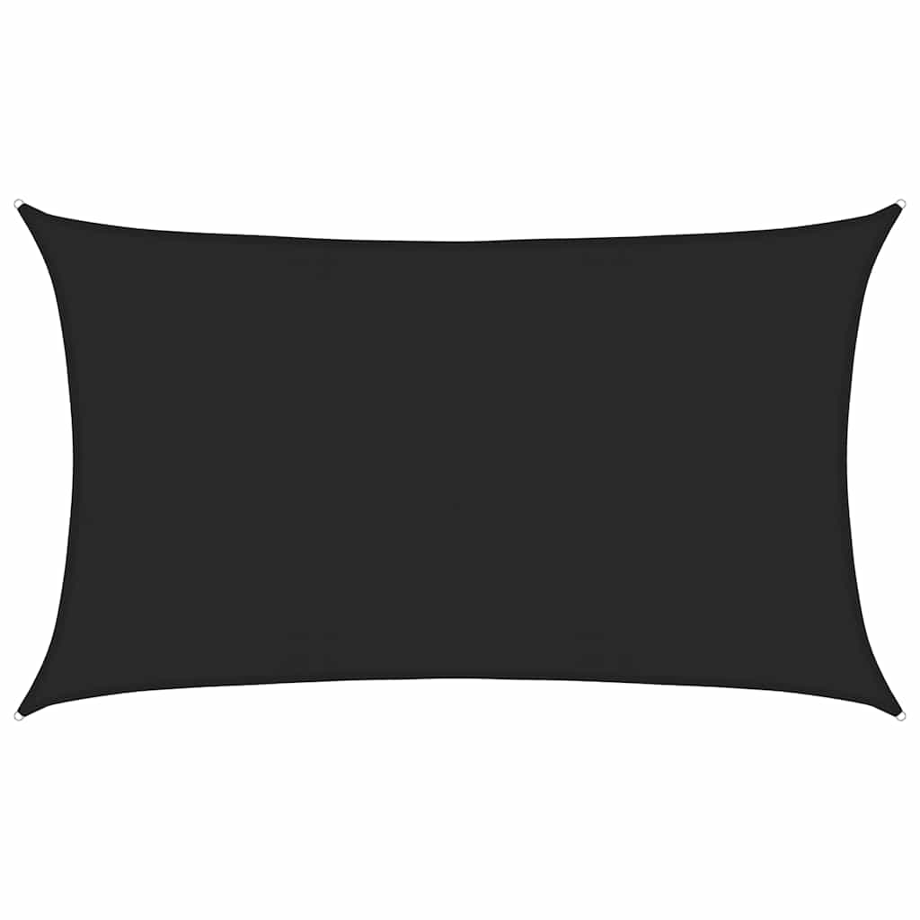 Jedro za zaštitu od sunca 160 g/m² crno 5 x 8 m HDPE