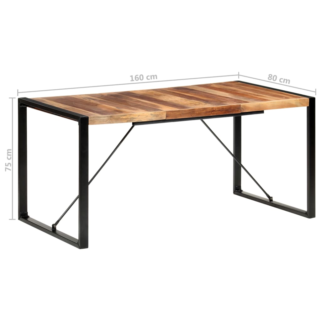 Blagovaonski stol 160 x 80 x 75 cm od masivnog drva