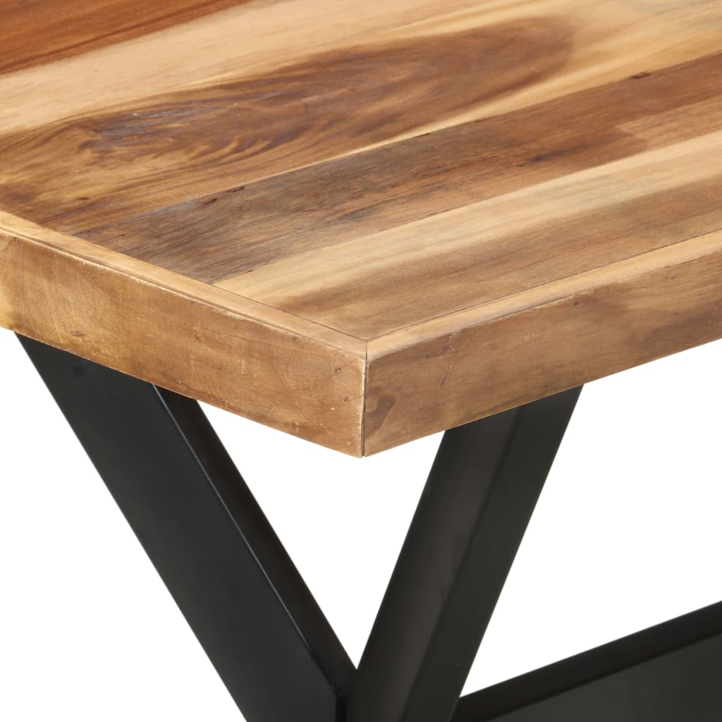 Blagovaonski stol 120 x 60 x 75 cm od masivnog drva s premazom