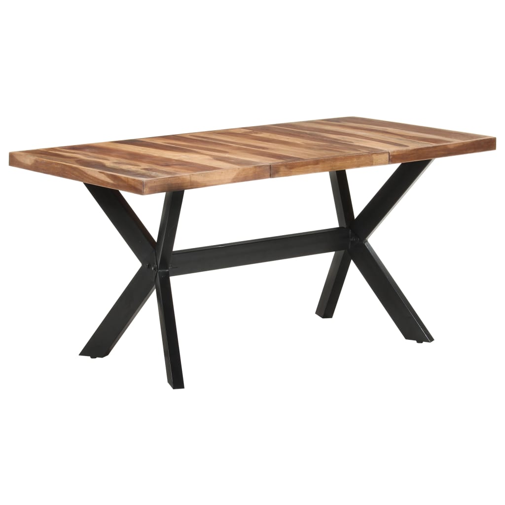 Blagovaonski stol 160 x 80 x 75 cm od masivnog drva s premazom