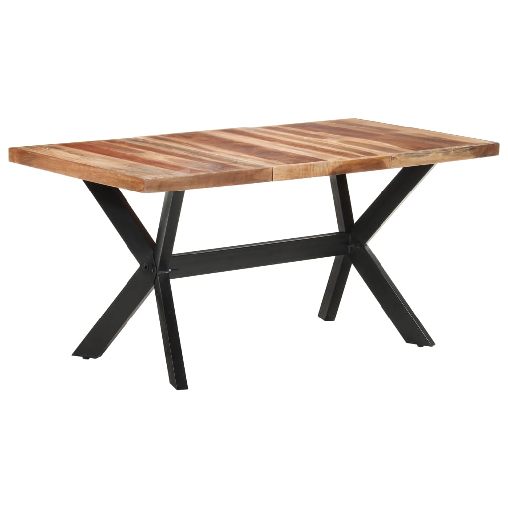Blagovaonski stol 160 x 80 x 75 cm od masivnog drva s premazom
