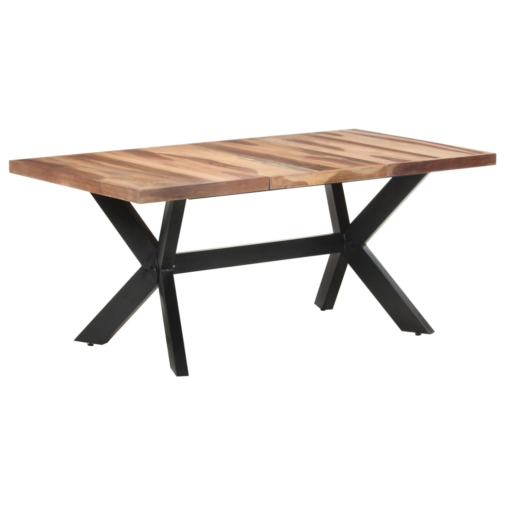 Blagovaonski stol 180 x 90 x 75 cm od masivnog drva s premazom