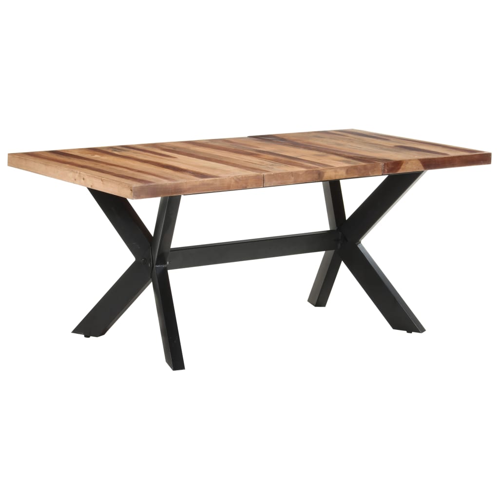 Blagovaonski stol 180 x 90 x 75 cm od masivnog drva s premazom