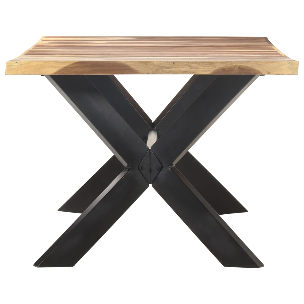 Blagovaonski stol 200 x 100 x 75 cm od masivnog drva s premazom