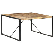 Blagovaonski stol 140 x 140 x 75 cm od grubog drva manga