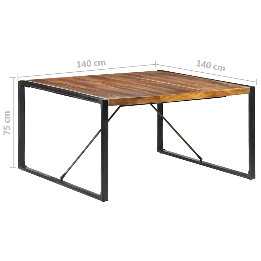 Blagovaonski stol 140 x 140 x 75 cm od masivnog drva