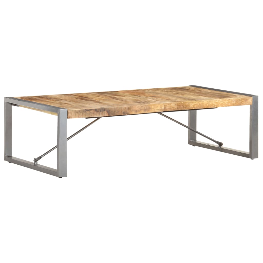 Stolić za kavu 140 x 70 x 40 cm od grubog drva manga