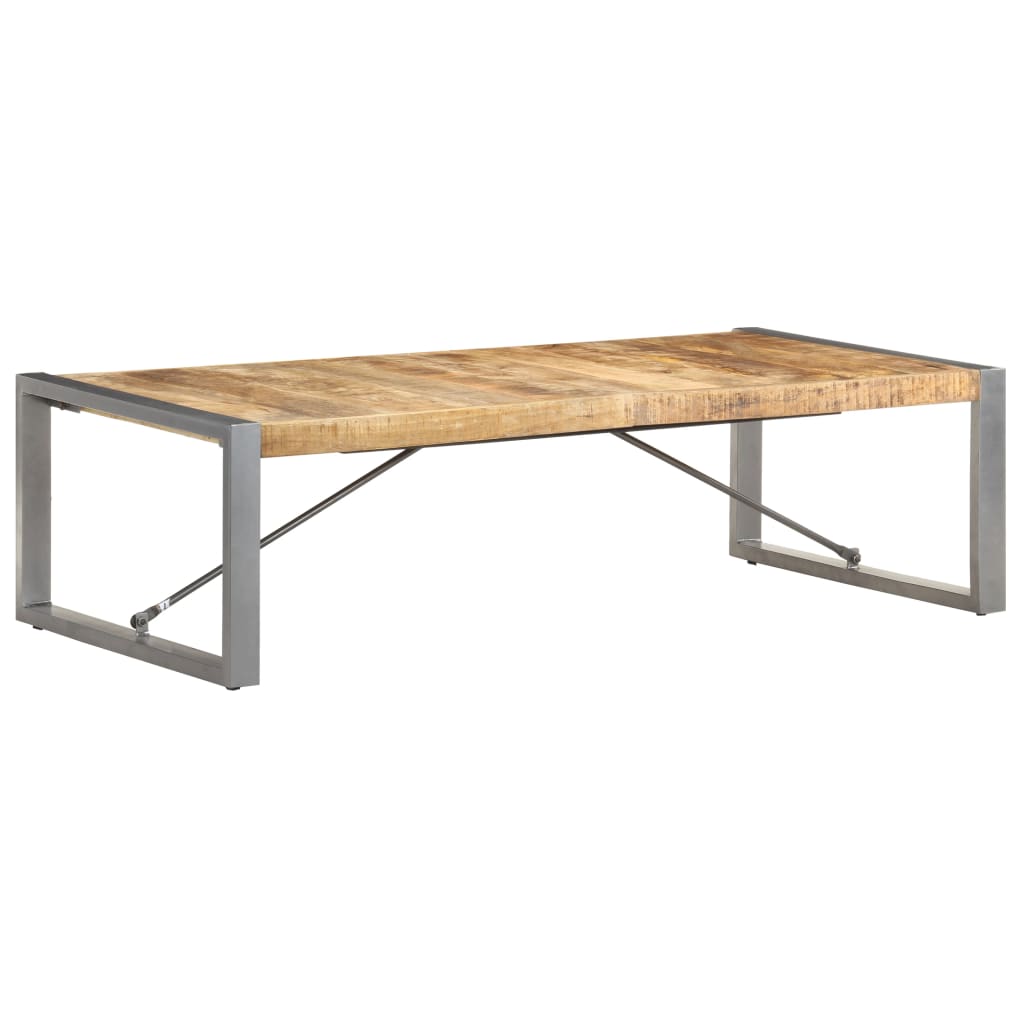 Stolić za kavu 140 x 70 x 40 cm od grubog drva manga