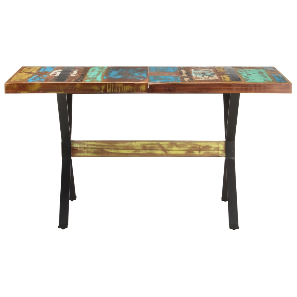 Blagovaonski stol 140 x 70 x 76 cm od masivnog obnovljenog drva