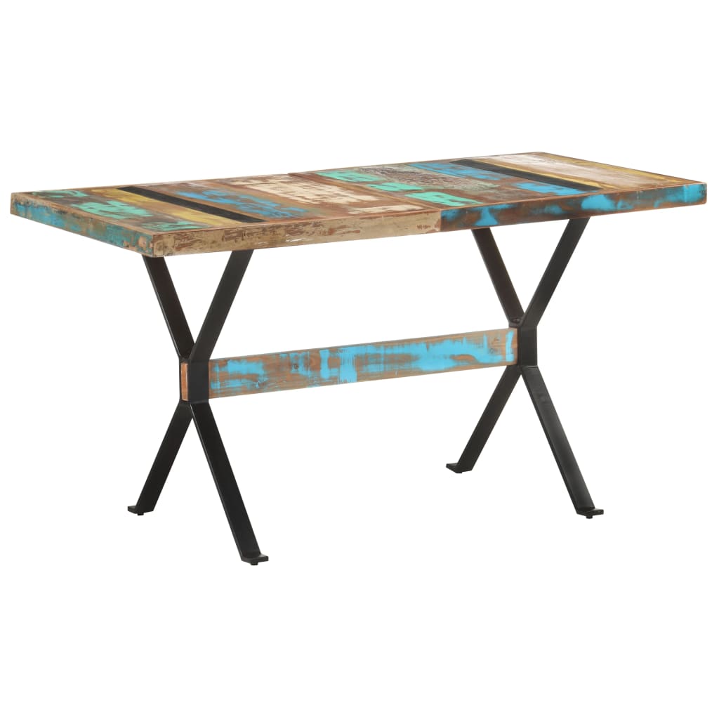 Blagovaonski stol 140 x 70 x 76 cm od masivnog obnovljenog drva