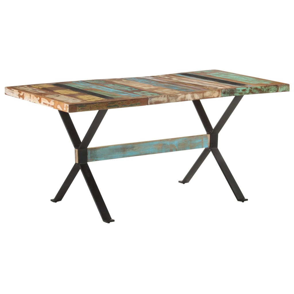 Blagovaonski stol 160 x 80 x 76 cm od masivnog obnovljenog drva
