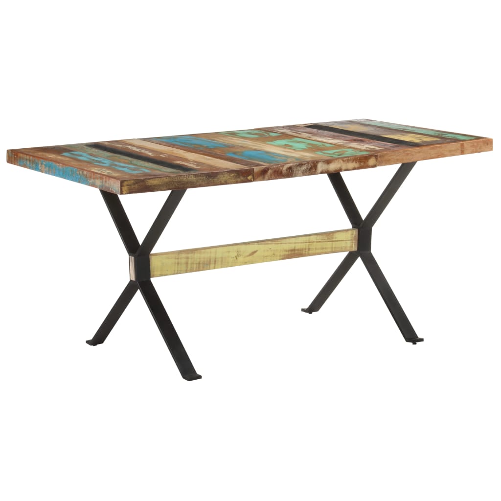 Blagovaonski stol 160 x 80 x 76 cm od masivnog obnovljenog drva