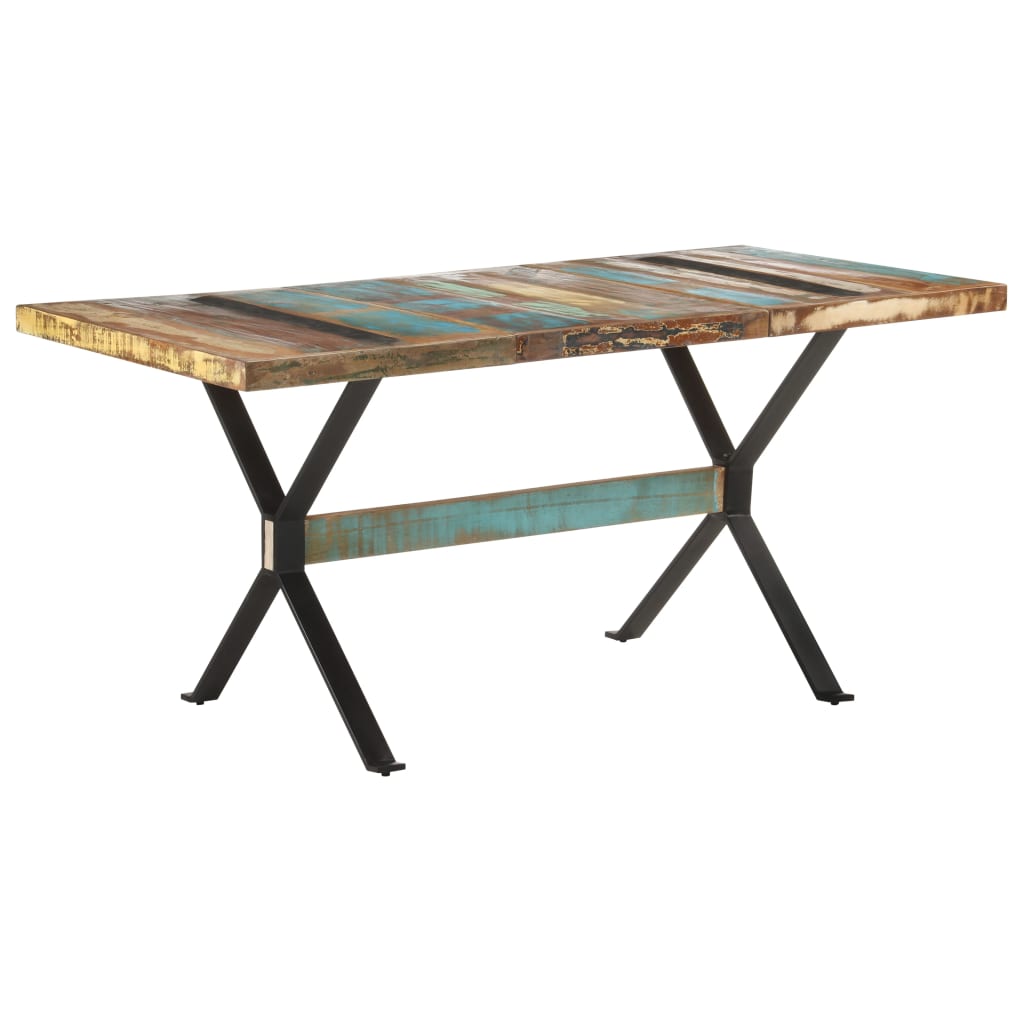 Blagovaonski stol 160 x 80 x 76 cm od masivnog obnovljenog drva
