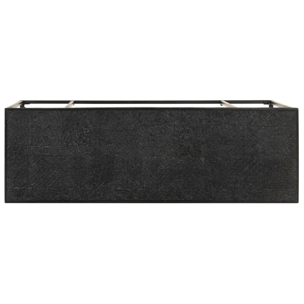 Konzolni stol crni 110x35x76 cm masivno drvo bagrema i manga
