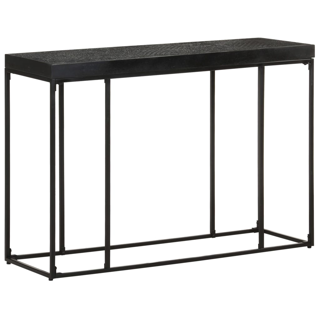 Konzolni stol crni 110x35x76 cm masivno drvo bagrema i manga