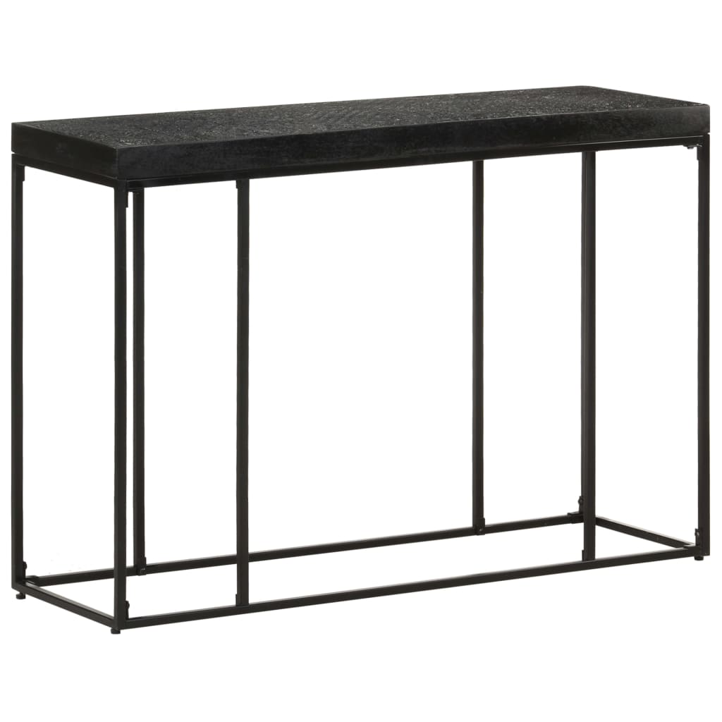 Konzolni stol crni 110x35x76 cm masivno drvo bagrema i manga