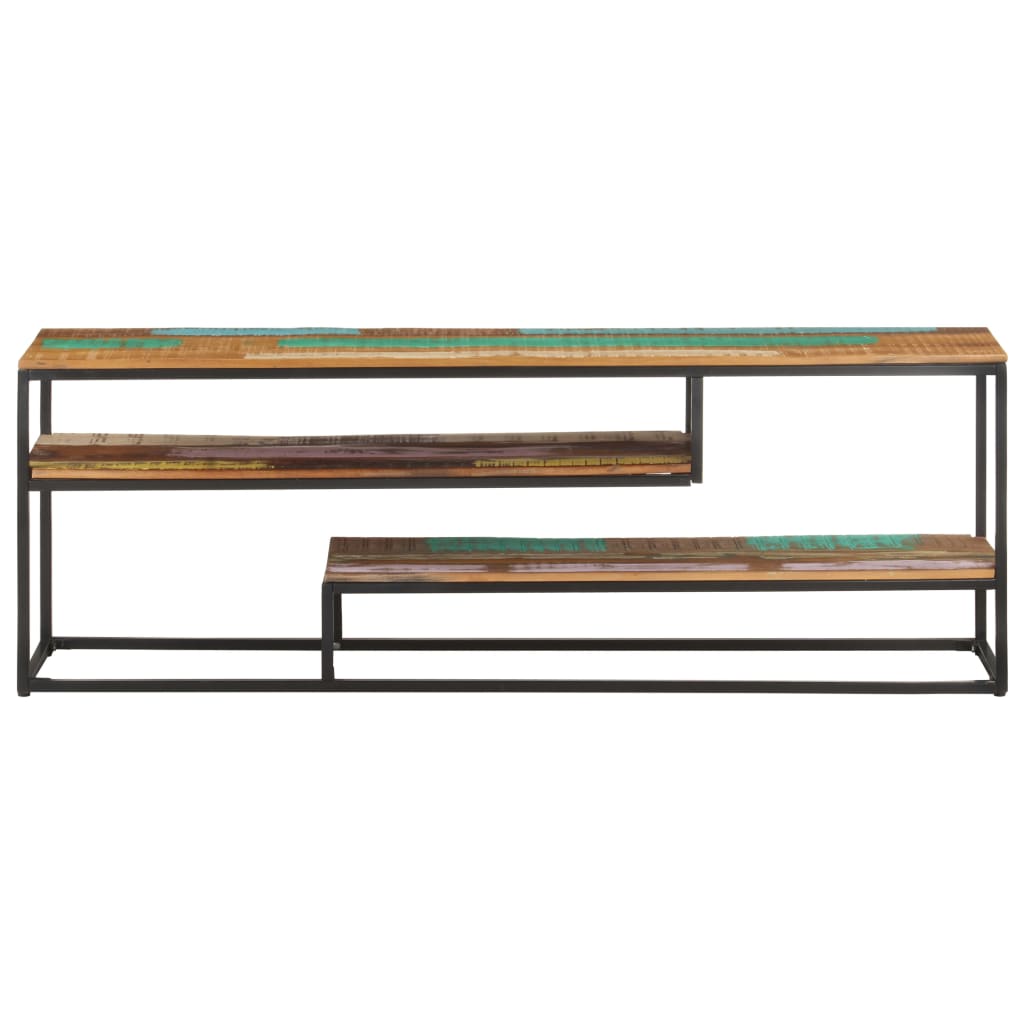 TV ormarić 130 x 30 x 45 cm od masivnog obnovljenog drva