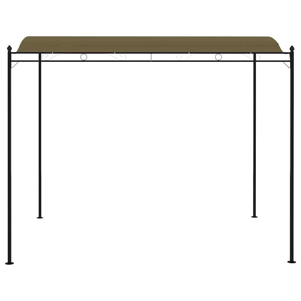 Nadstrešnica 3 x 2,4 m smeđe-siva 180 g/m²