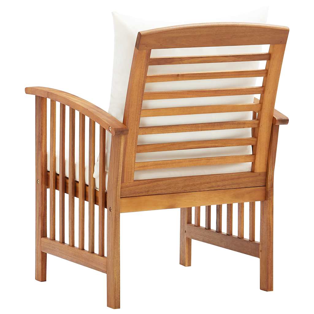 Vrtne stolice s jastucima 2 kom od masivnog bagremovog drva