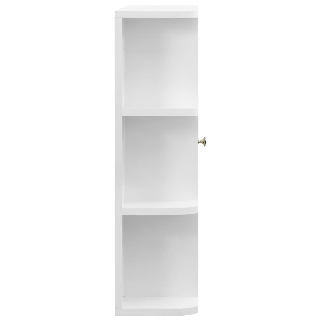 Kupaonski ormarić s ogledalom bijeli 66 x 17 x 63 cm MDF