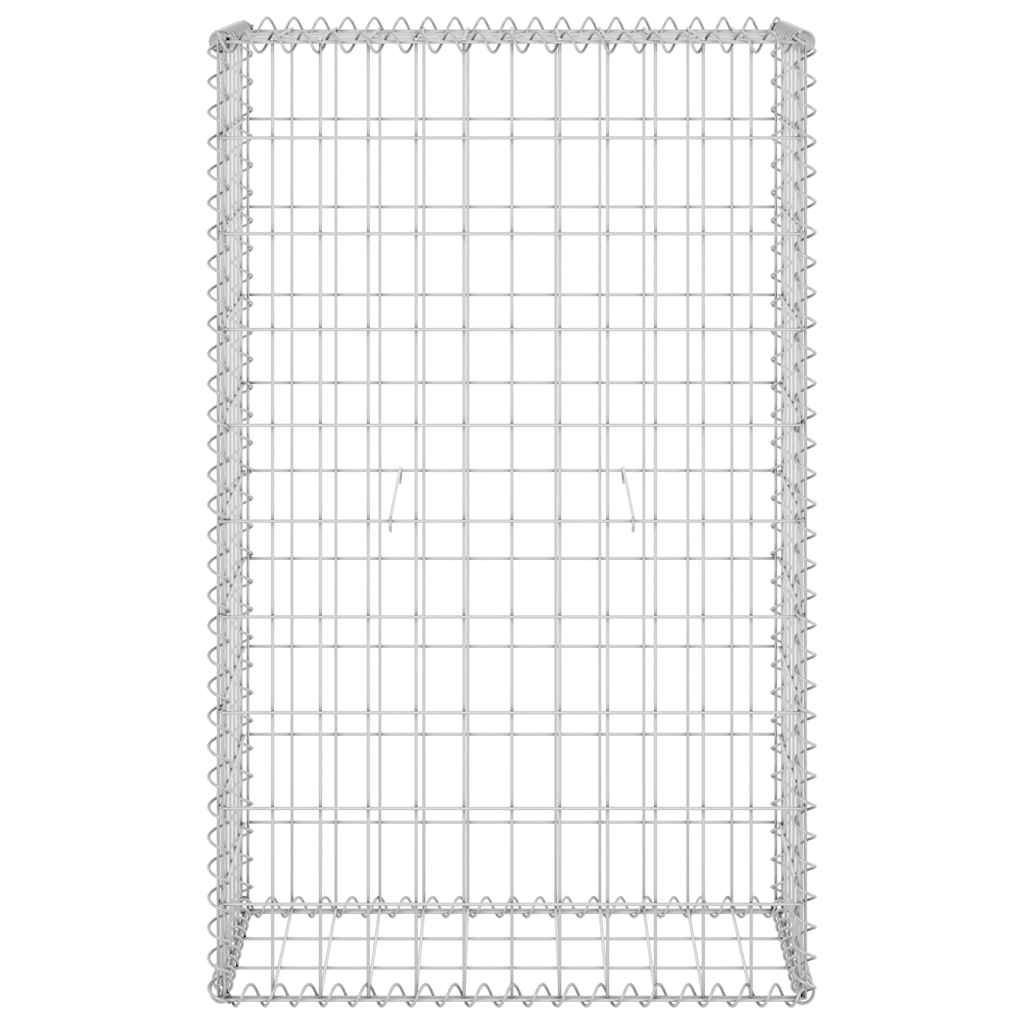 Gabionski zid s poklopcima od pocinčanog čelika 60x30x100 cm