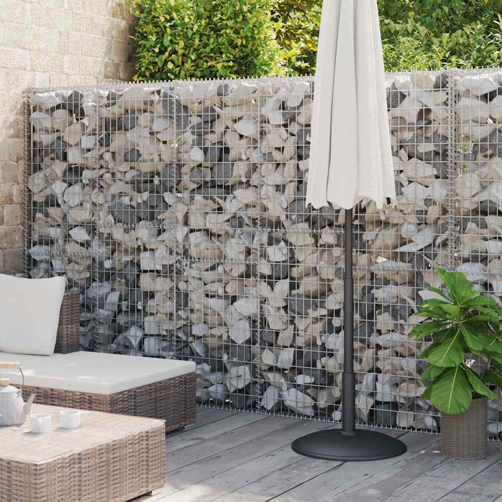 Gabionski zid s poklopcima od pocinčanog čelika 900x30x200 cm